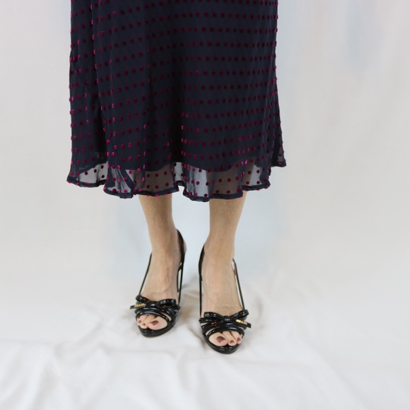 Boutique black and maroon dress - Picture 7 of 8